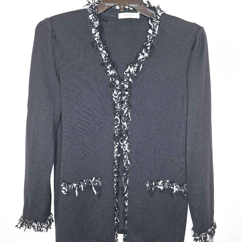 Stizzoli brand"The Bella Coquette Girl" 100% wool made in Italy cardigan.